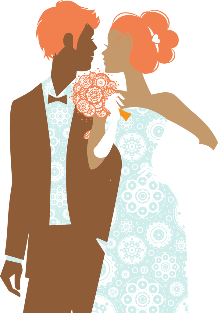 Doctor Clipart Couple - Marriage Ceremony Drawing (715x1024), Png Download