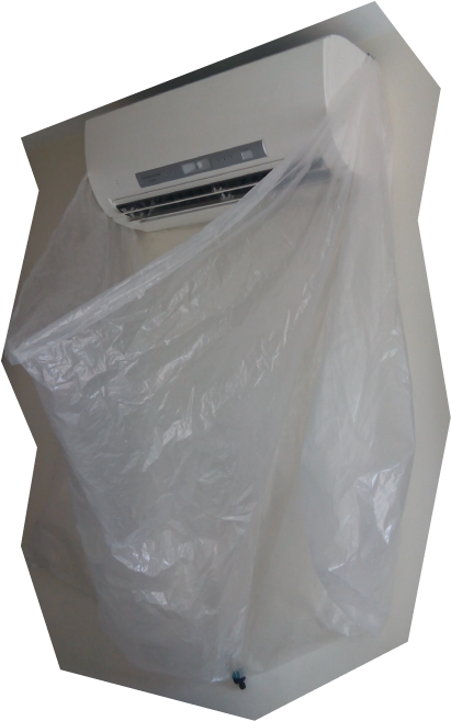 Aircond Cleaning Bag - Plastik Servis Aircond (595x842), Png Download