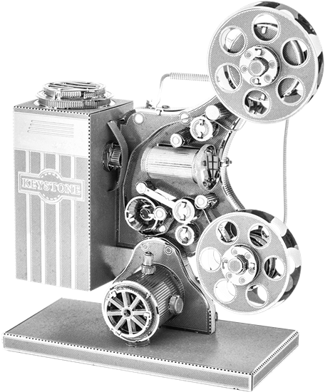 Metal Earth Vintage Movie Projector - Metal Earth Movie Projector (502x600), Png Download