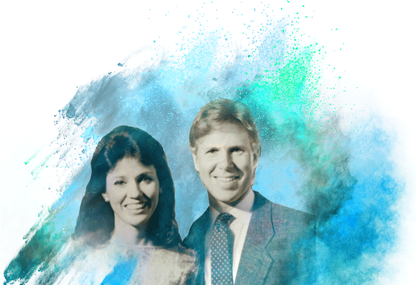 1985 - Dave And Debbie Roberts (1000x611), Png Download