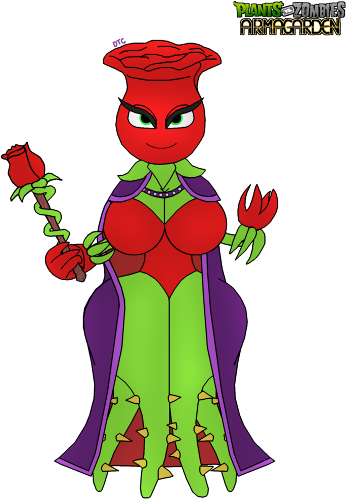 Download Boobs Clipart Red Mark - Rose Pvz Gw2 (752x1063), Png Download