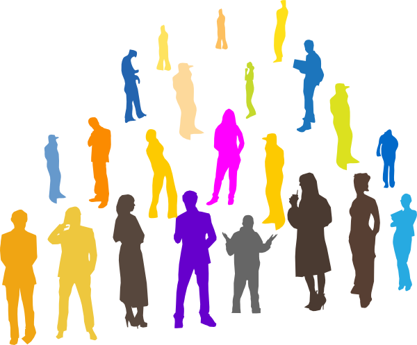 Crowd Silhouette Pack By Frameffect - Public Meeting Clipart (600x497), Png Download