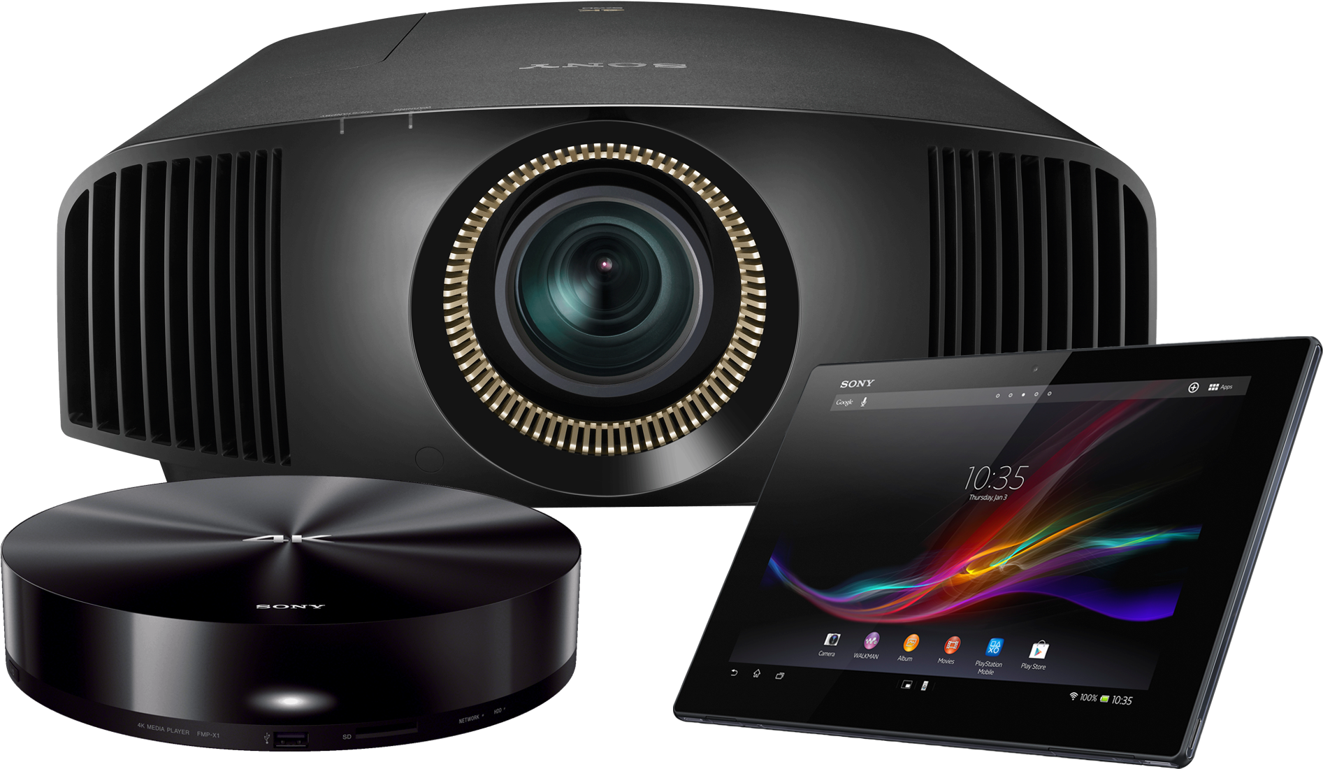 Sony Vplvw365es Native 4k Hdr 3d Sxrd Home Theater (2000x2000), Png Download