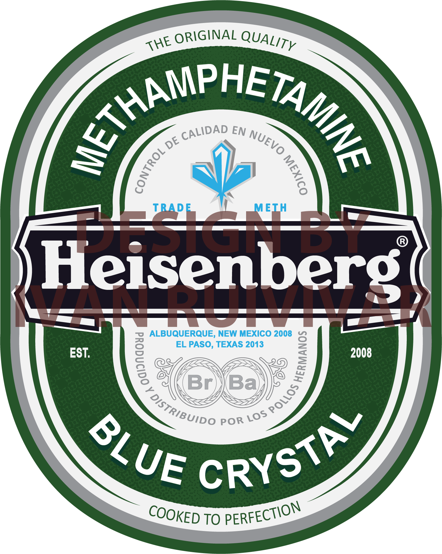 Free Breaking Bad Logo Png - Heineken Breaking Bad (1480x1854), Png Download