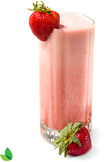 Fresh Strawberry Banana Sunrise Smoothie Recipe With - Food Can Make You Fat (460x553), Png Download