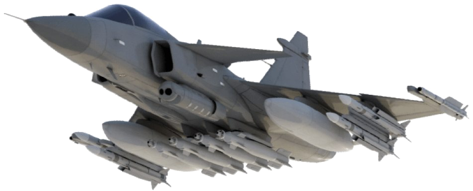 Jet Fighter Png Hd - Gripen E Saab (952x487), Png Download