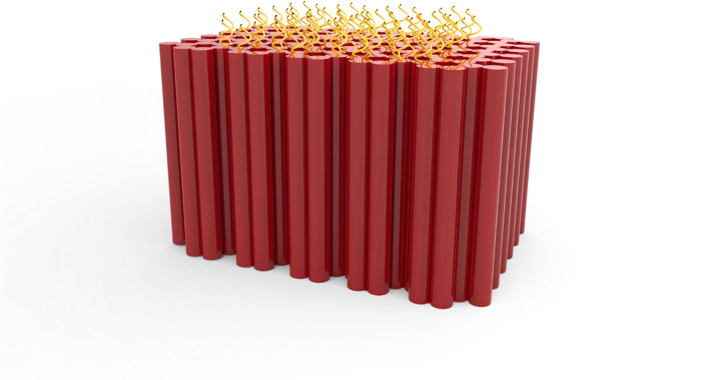 Dna Origami With Extensions For Binding (1380x928), Png Download