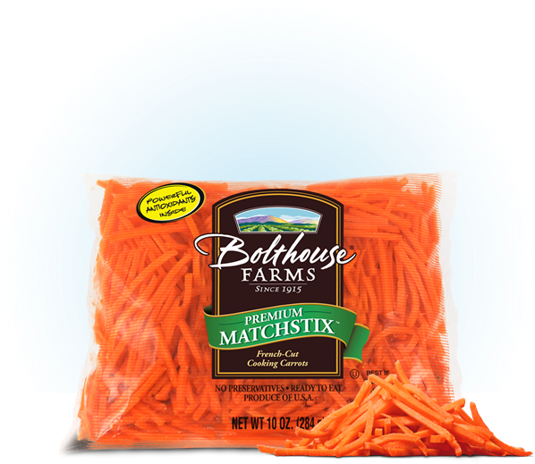 Bolthouse Farms Matchstick Carrots, 10oz Sheri's Store - Bolthouse Farms Baby Cut Carrots - 80 Oz Packet (602x556), Png Download