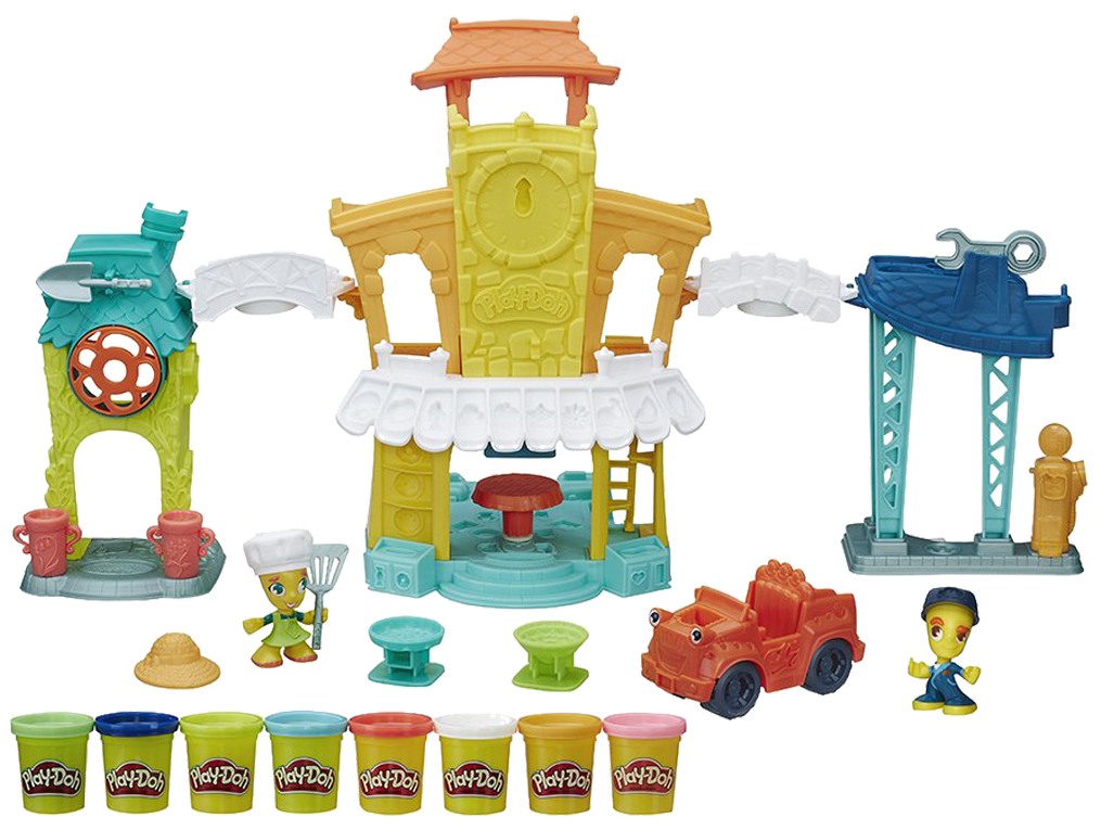 Play-doh Town 3 In 1 Town Centre - Play Doh 3 In 1 Town Center (1202x900), Png Download