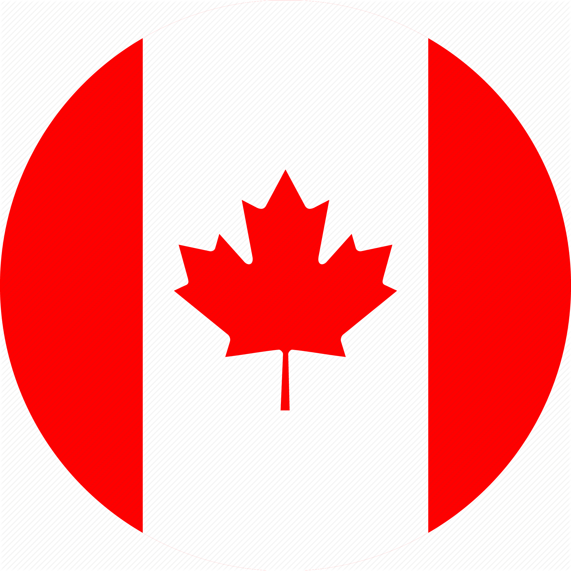 Ca - Canada Flag Circle Png (2000x2000), Png Download