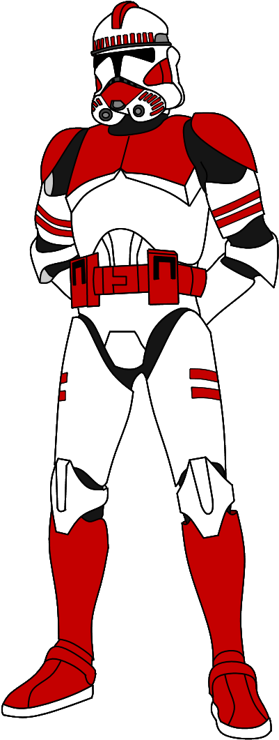 Clone Shock Trooper By Fbombheart - Shock Trooper Png (444x1080), Png Download