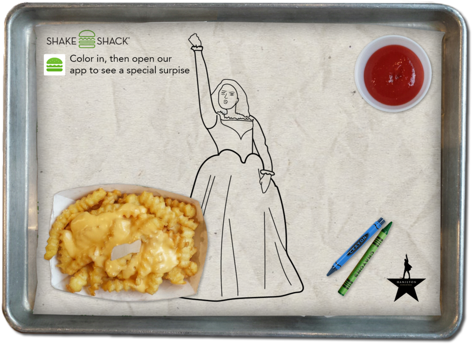 Shakeshack-coloringbook - Shake Shack (1000x737), Png Download