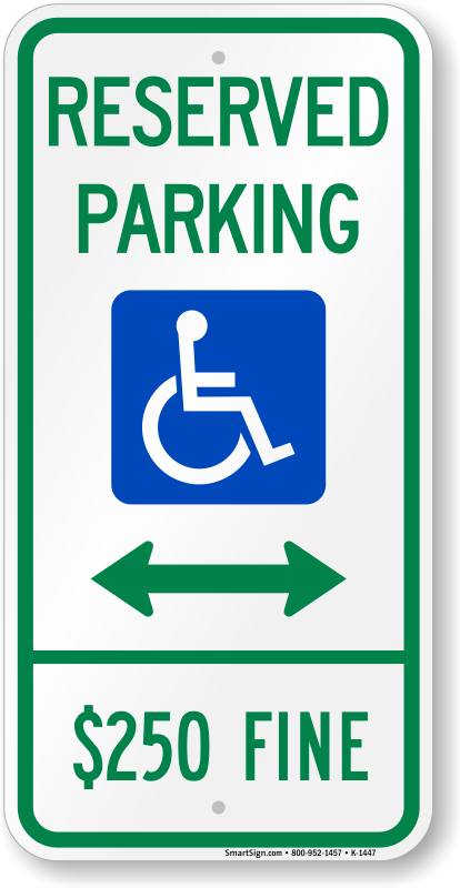 Zoom, Price, Buy - Handicap Parking Sign (414x800), Png Download