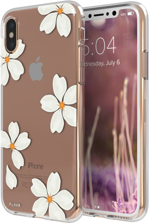 Iphone X/xs Flavr White Petals - Iphone 8/7/6s Plus Flavr White Petals Iplate Case (1000x1000), Png Download