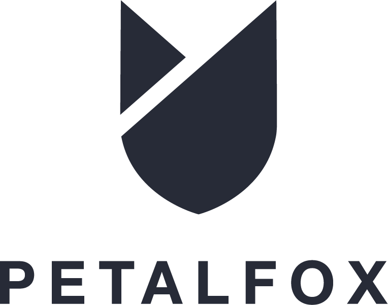 Petalfox Square Logo Lockup 1 Darkonwhite Format=1500w (764x601), Png Download