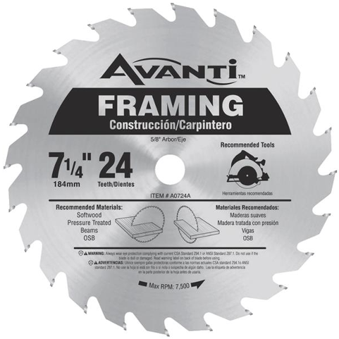 Cox Hardware And Lumber - Diablo A0724a Circ. Saw Blade,7-1/4"blade Dia,24 Teeth (640x480), Png Download
