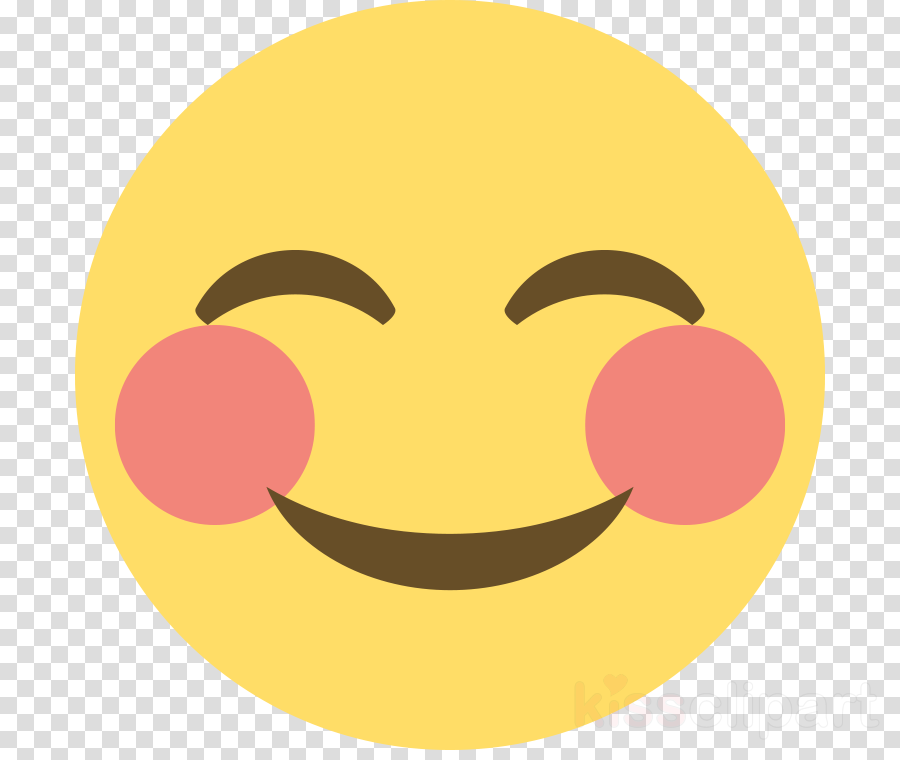 Discord Blush Emoji Clipart Face With Tears Of Joy (900x760), Png Download