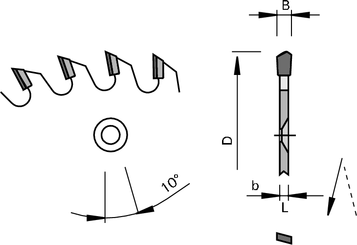 Polycrystalline - 3103l Dp Lamello-nut-fräser 100 X3,95/4,0x22 Z=4 'konkav' (730x500), Png Download