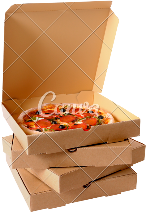 Stack Of Pizza Boxes Png Clip Art Black And White Library - Pile Of Pizza Boxes Transparent Png (531x800), Png Download