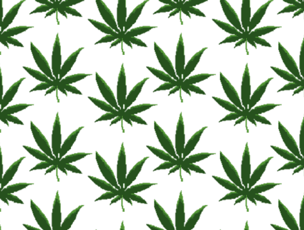 Screen 5 On Flowvella - Marijuana Grid Pillow Case (1024x776), Png Download