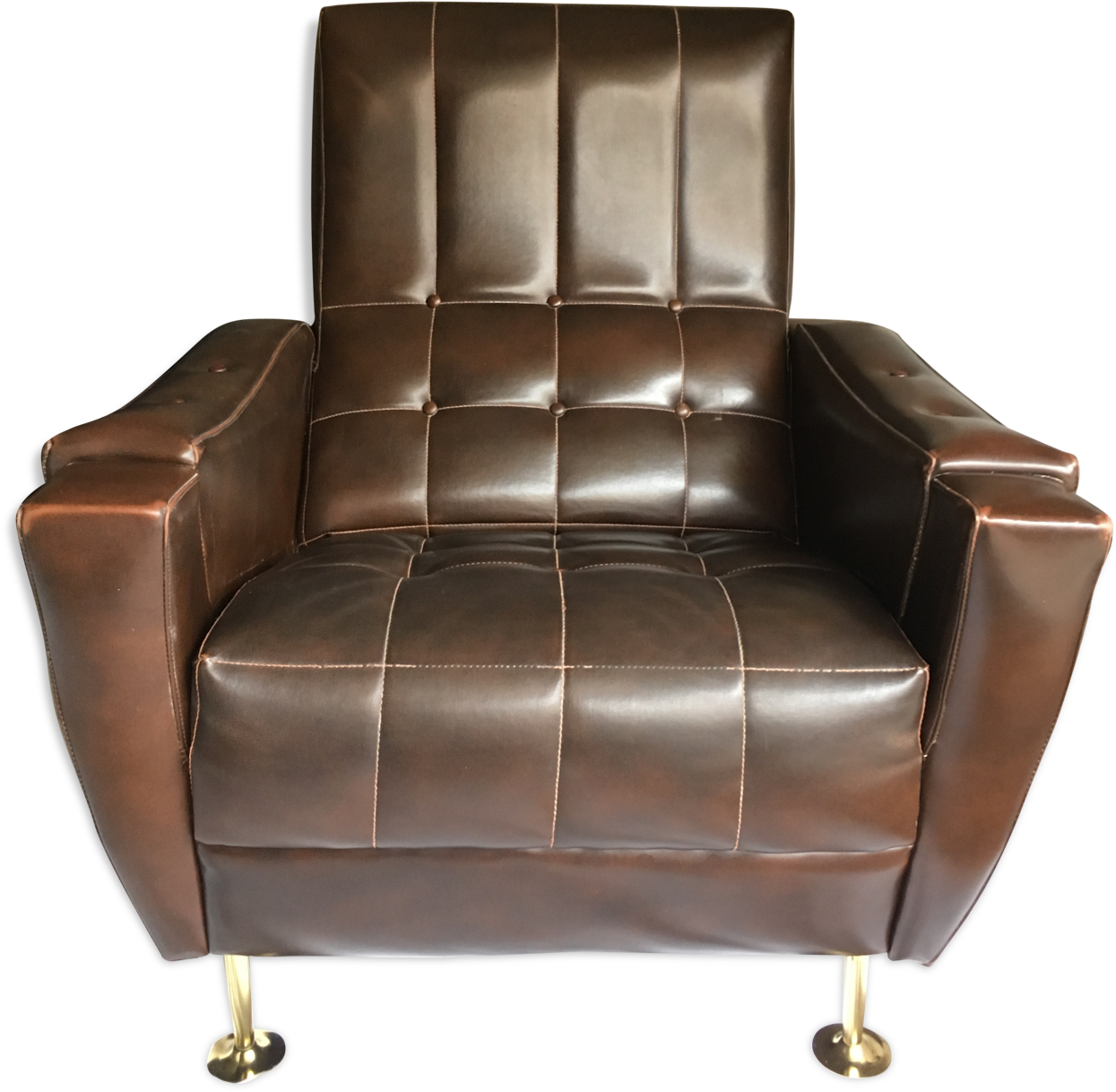 Fauteuil Vintage Années - Chair (1457x1457), Png Download