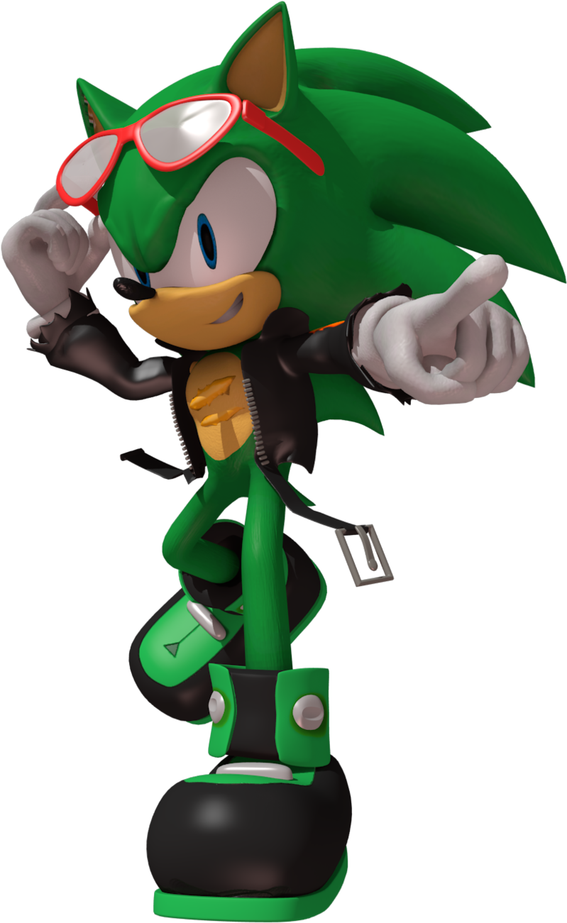 Scourge The Hedgehog - Scourge The Hedgehog Render (1024x1414), Png Download
