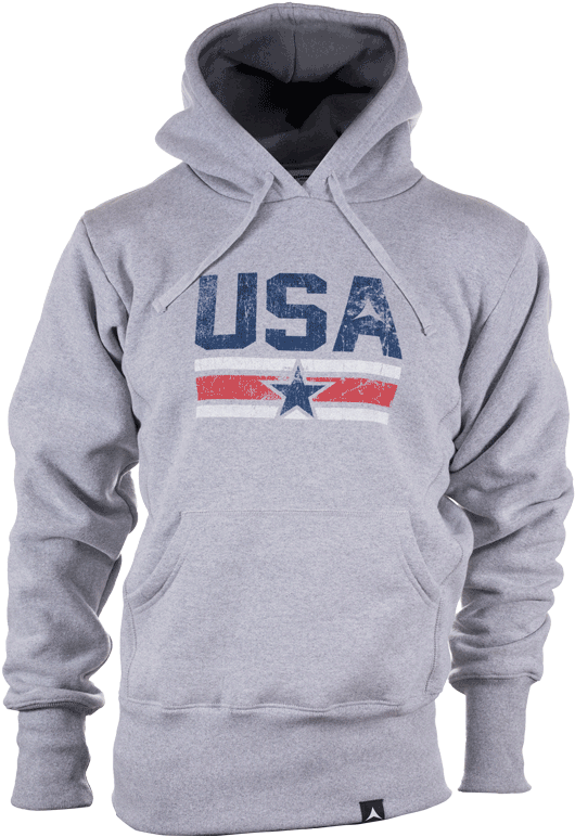 Aspinwall Hyalite Hoodie Heather Grey Team Usa Aspinwall - Hoodie (673x800), Png Download
