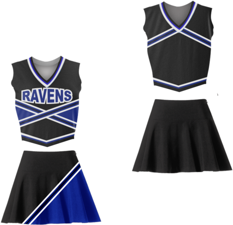 One Tree Hill Ravens Cheerleader Uniform Stitch Sewn - Tree Hill Cheerleading Uniform (600x600), Png Download