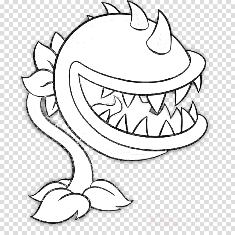 Download Plants Vs Zombies Chomper Coloring Pages Clipart Plants - Plantas  Vs Zombies Para Dibujar PNG Image with No Background 