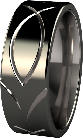 Ichthus Black And Colored - Ring (600x600), Png Download