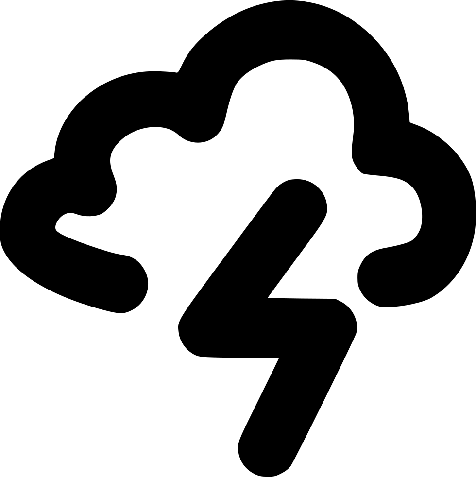 Thunderstorm Png Icon Free Download Onlinewebfonts (980x982), Png Download