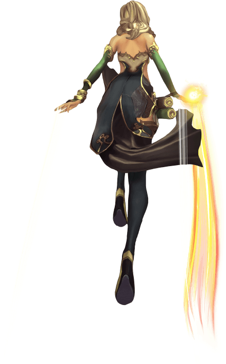 Потяни Вверх, Чтобы Персонаж Взлетел - Blade & Soul (487x726), Png Download
