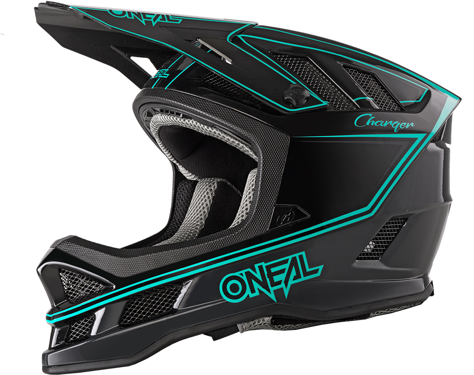 Blade Helmet Charger Black/teal - Oneal Blade (1000x1000), Png Download