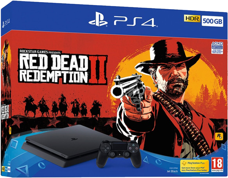 Ps4 Slim Red Dead (800x800), Png Download