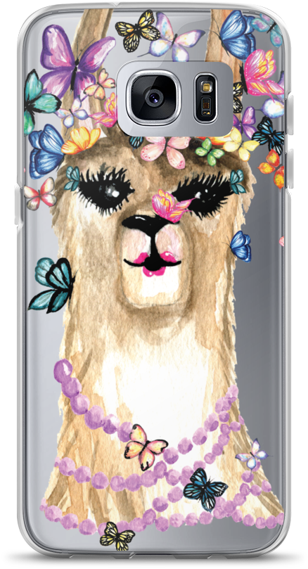 Flutterllama Samsung Case - Mobile Phone Case (1000x1000), Png Download