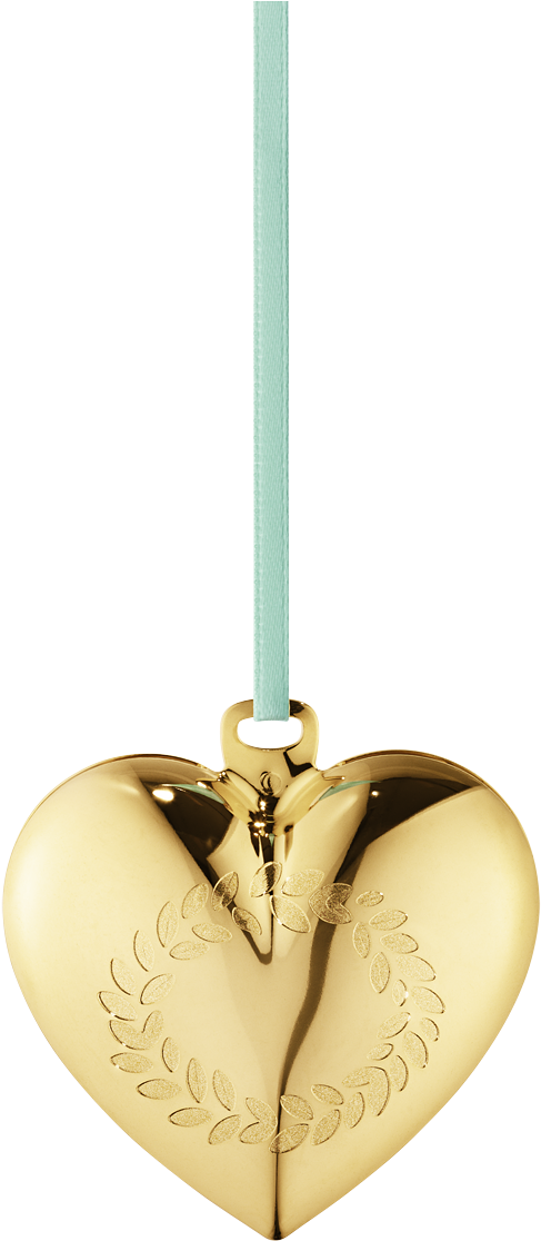 2016 Christmas Heart, Gold Plated Christmas Hearts, - Georg Jensen Palladium-plated Brass Christmas Heart (1200x1200), Png Download