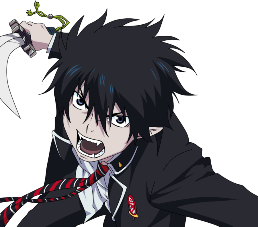 Blue Exorcist Rin (900x792), Png Download