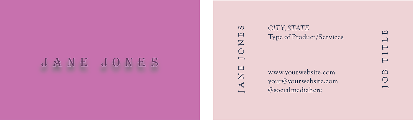 Business Card Template (1400x408), Png Download