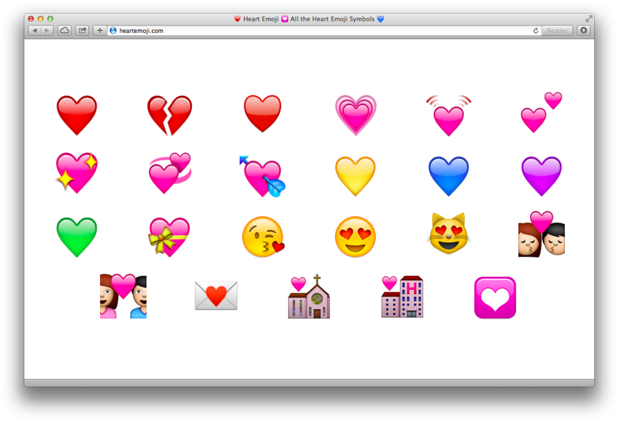 Heart Emojis ❤ 💔 ♥ 💗 💓 💕 💖 💞 💘 💛 💙 💜 - Sticker Picsart Trái Tim (1280x876), Png Download