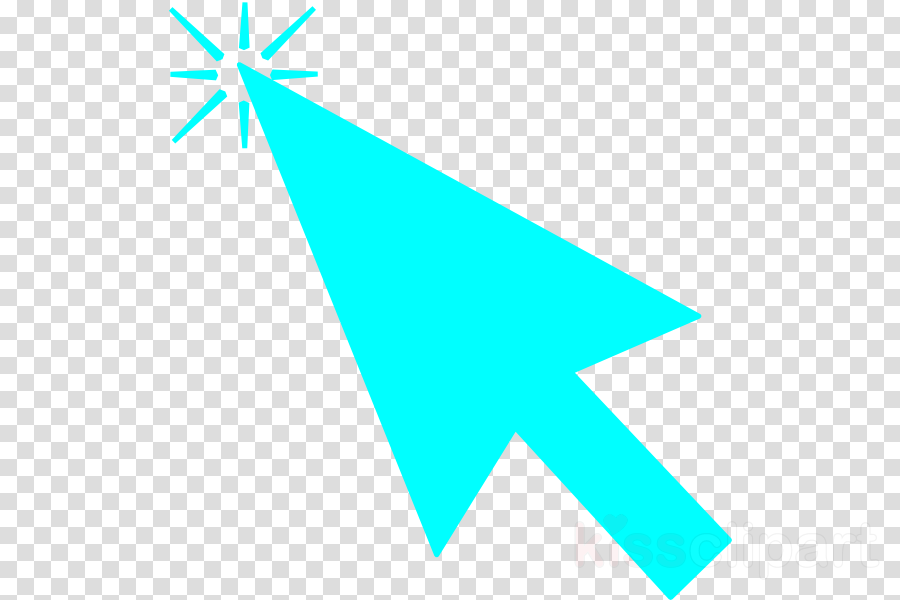 Red Mouse Pointer Png Clipart Computer Mouse Pointer - Clip Art (900x600), Png Download