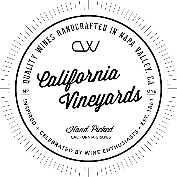 California Wine Tote Stamp / - Arcanumbyaerrowae Wedding Hair Accessories Or Thick (600x600), Png Download