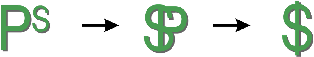 The Dollar Sign Is Believed To Derive From The Spanish-american - Dollar Symbol (1200x276), Png Download