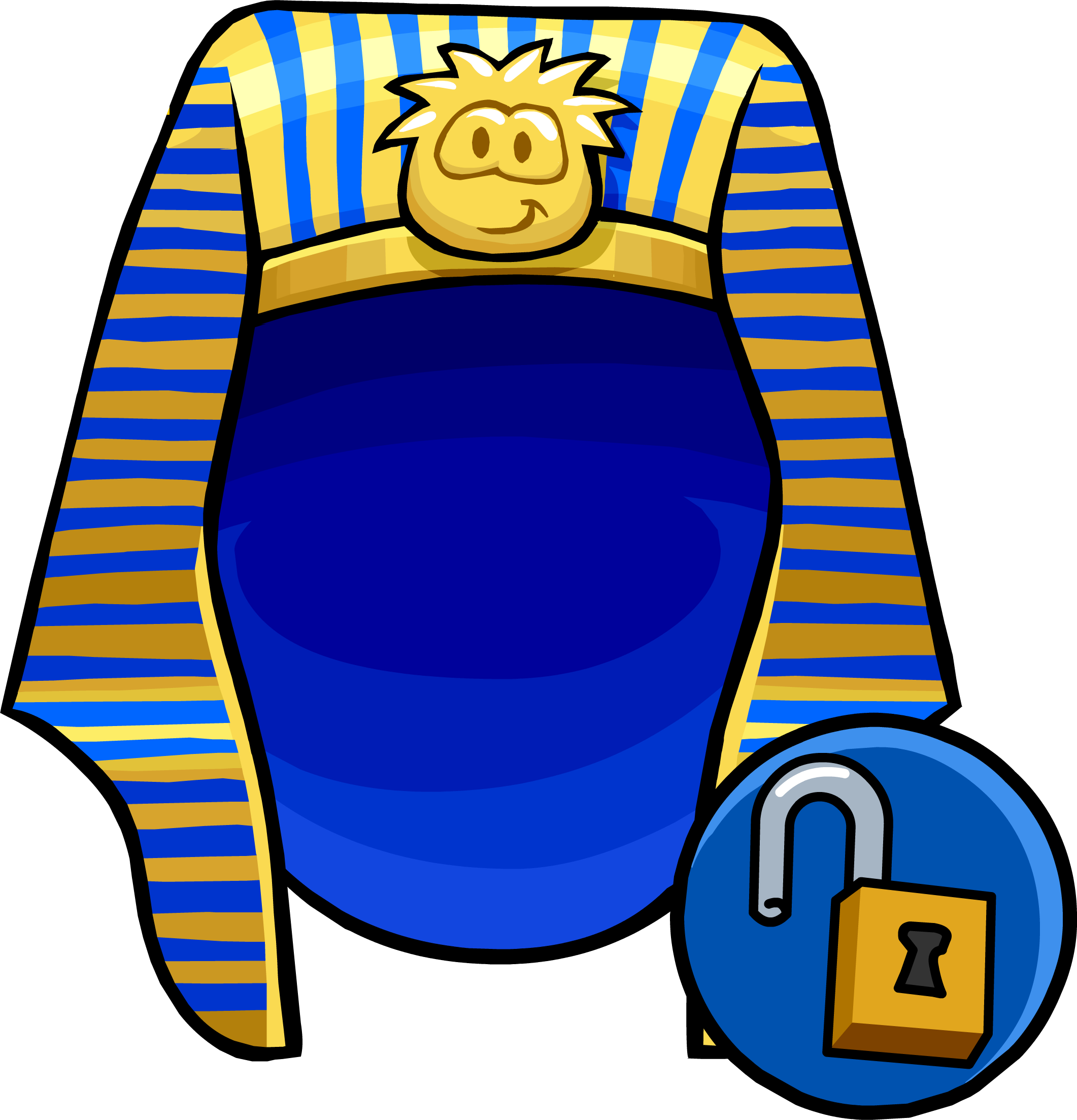 Pharaoh Headdress Unlockable Icon - Egyptian Pharaoh Headdress Png (2122x2206), Png Download