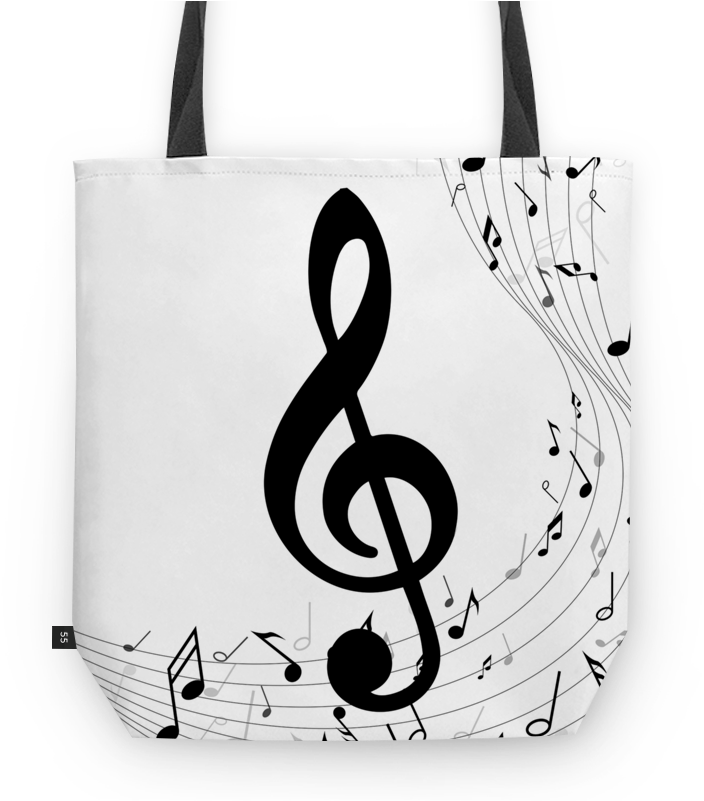 Bolsa Notas Musicais Ii De Wesley Carçadona - Starsource Portable Multi-function Piano Design Reading (800x800), Png Download