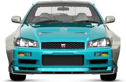 Nissan Skyline Gt-r'01 - Performance Car (1004x500), Png Download