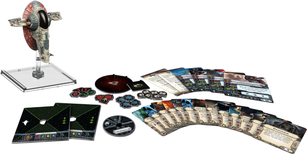 Star Wars X-wing Exp Slave - Fantasy Flight Games Star Wars X-wing: Slave I Expansion (600x589), Png Download