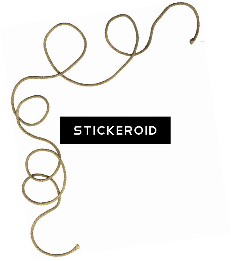 Curly Rope - Line Art (753x851), Png Download