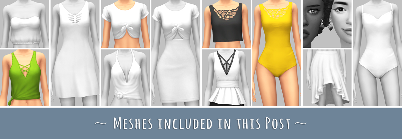 This Collaboration Between @bowl Of Plumbobs, - Lingerie (1280x442), Png Download