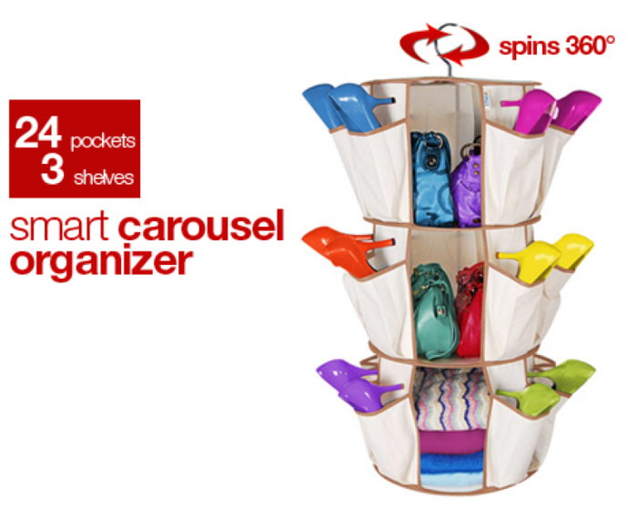 Smart Carousel Organizer As Seen On Tv - Smart Carousel Organizer 3 Shelves (700x700), Png Download