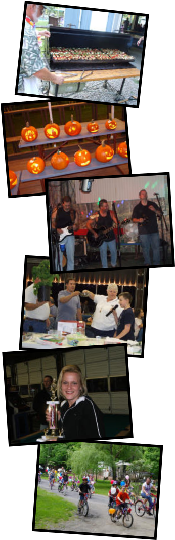 Collage Of Fun Activities At Water's Edge Campground - Waters Edge Family Campground (365x1085), Png Download